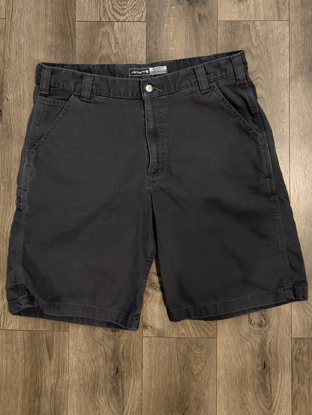 Carhartt Relaxed Fit Cargo Work Shorts Mens Size 36 Gray Carpenter Shorts